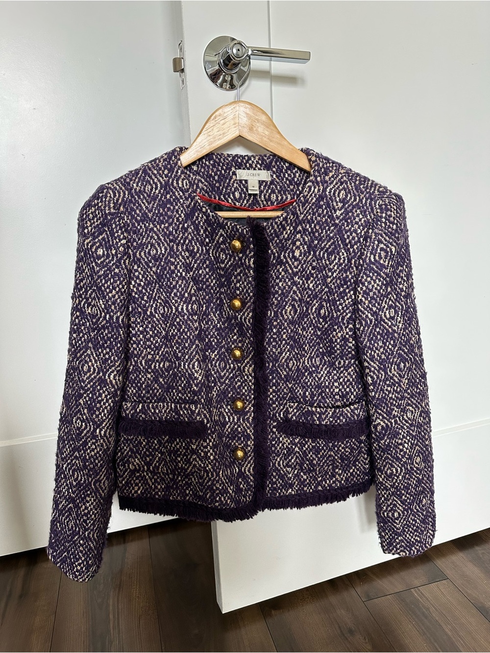 J.Crew Patterned Tweed Suit Jacket